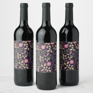 Rótulo De Garrafa De Cerveja William Morris Swear Floral Art Nouveau
