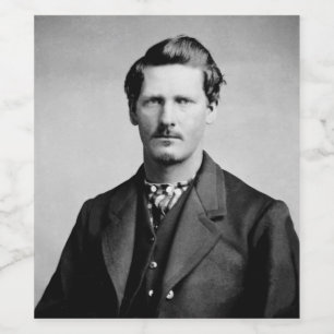 Rótulo De Garrafa De Cerveja Wyatt Earp: Oficial, Pistoleiro, Dono de Saloon