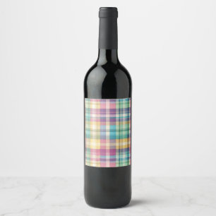 Rótulo De Garrafa De Cerveja xadrez/Páscoa pastel/tartã