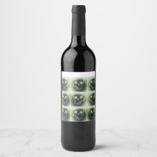 Rótulo De Garrafa De Cerveja yaie crânio chaveiro 666