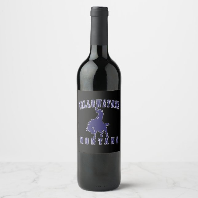 Rótulo De Garrafa De Cerveja Yellowstone Montana (Frente)