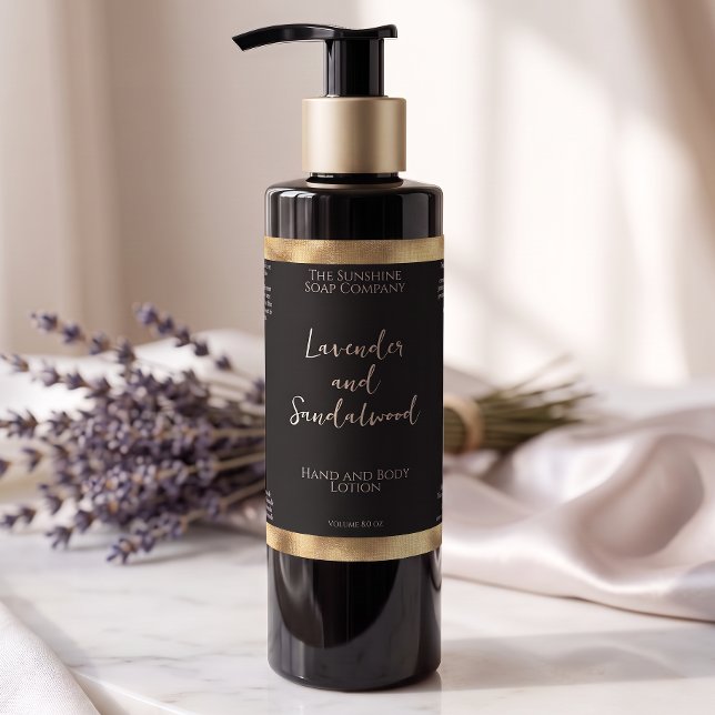 Rótulo de garrafa de cosméticos em folha de ouro f (Criador carregado)