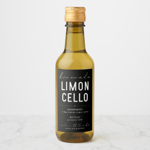 Rótulo de Garrafa de Limoncello, caseiro e persona