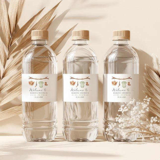 Rótulo De Garrafa De Vinho A little hunter is on the way bottle sticker (a little hunter is on the way 
)