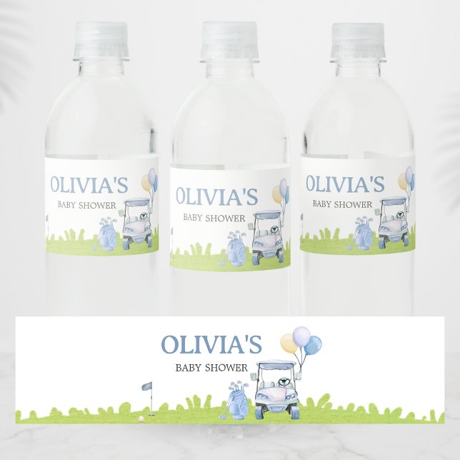 Rótulo De Garrafa De Vinho A Little Putter Golf Baby Shower (Golf A Little Putter Baby Shower Bottle Label)