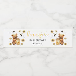 Rótulo De Garrafa De Vinho Abelhas de mel, chá de fraldas neutro de gênero am