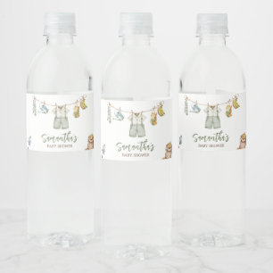 Rótulo De Garrafa De Vinho Agricultores Localmente Cultivados Chás de fraldas