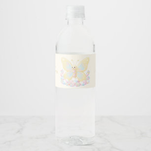 Rótulo De Garrafa De Vinho Água para Chuveiro de Bebê Borboleta Creme de Limã