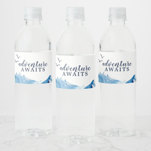 Rótulo De Garrafa De Vinho Aguardações de Rocky Mountain (Garrafas)