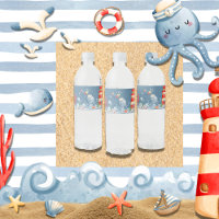 Ahoy É um Chá de fraldas Náutico Azul