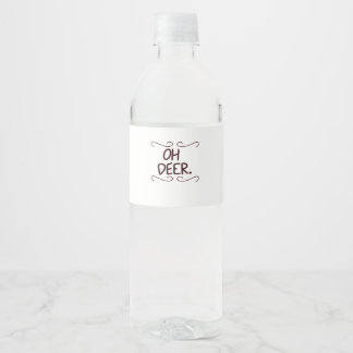 Rótulo De Garrafa De Vinho Alastor Oh Deer Arte Criativo Design