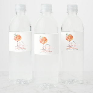 Rótulo De Garrafa De Vinho Amor Moderno No Primeiro Chá de panela Spritz