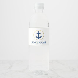 Rótulo De Garrafa De Vinho Anchor Branco do Nome Náutico do Barco