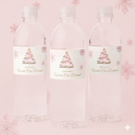 Rótulo De Garrafa De Vinho Aniversário de 1 ano da Garota Onederland de Inver