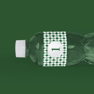 Rótulo De Garrafa De Vinho Aniversário de 1 ano do menino golfista