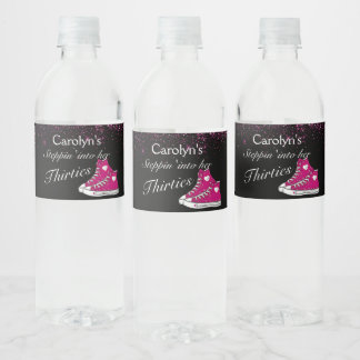 Rótulo De Garrafa De Vinho Aniversário de 30 anos de Coleta do Sneaker
