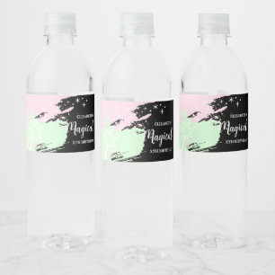 Rótulo De Garrafa De Vinho Aniversário Mágico