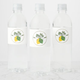 Rótulo De Garrafa De Vinho Aquarela Limoncillo Lima Limão