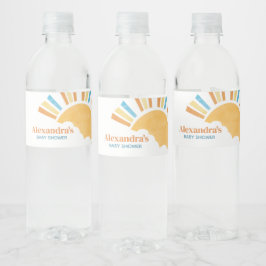 Rótulo De Garrafa De Vinho Aqui vem o Chá de fraldas do Filho