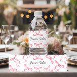 Rótulo De Garrafa De Vinho Arco rosa<br><div class="desc">Rótulo do frasco com arcos cor-de-água rosa.</div>