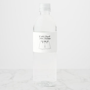 Rótulo De Garrafa De Vinho Assombra Você - Até que a Morte Nos Separe Clássic