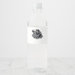 Rótulo De Garrafa De Vinho Até que a Morte Nos Separe - Arte de Casal de Esqu