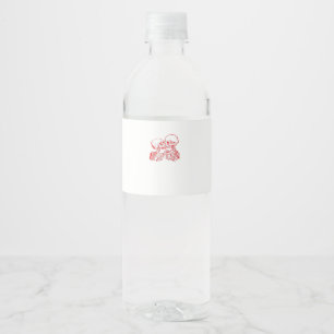 Rótulo De Garrafa De Vinho Até que a Morte nos Separe (Vermelho Transparente)