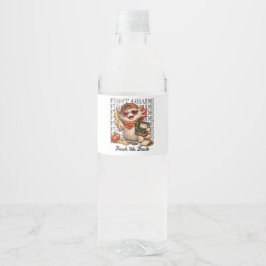 Rótulo De Garrafa De Vinho Axolote Legal da Primeira Série, Divertido, Bruh,