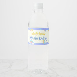 Rótulo De Garrafa De Vinho Azul Pop It Fidget Birthday