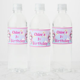 Rótulo De Garrafa De Vinho Baby Unicorn Drink Label