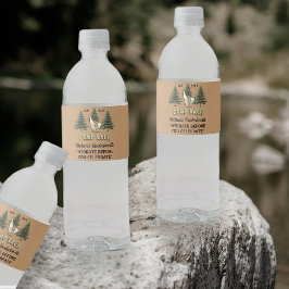 Rótulo De Garrafa De Vinho Bachelorette Personalizada Kraft Tan Rustic