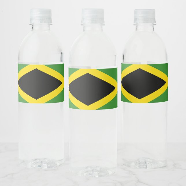 Rótulo De Garrafa De Vinho Bandeira jamaicana (Garrafas)