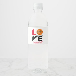 Rótulo De Garrafa De Vinho Basquetebol do amor