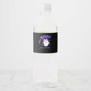 Rótulo De Garrafa De Vinho Bebê Boo! Doce e Toddler Halloween Design