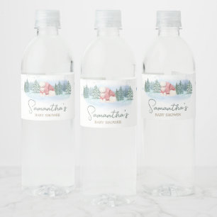 Rótulo De Garrafa De Vinho Bebê É Frio Fora do Chá de fraldas de inverno