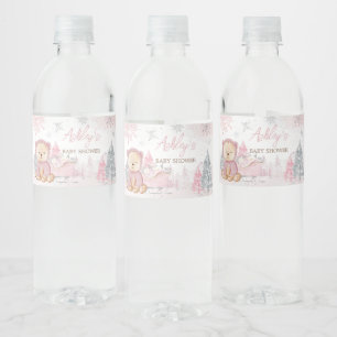 Rótulo De Garrafa De Vinho Bebê É Frio Fora Do Urso Menino