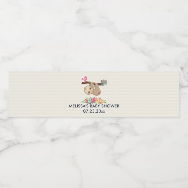 Rótulo De Garrafa De Vinho Boca castanha branca pendurada de cabeça para baix (Rótulo Único)