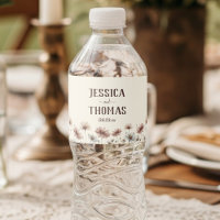 Boho Wildflower sobre Casamento Simples em Creme