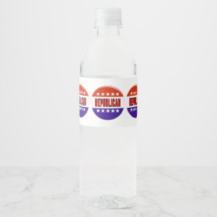 Rótulo De Garrafa De Vinho Botão Republicano