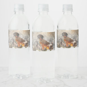 Rótulo De Garrafa De Vinho Caça-Montanha Bávaro, Arte
