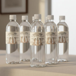 Rótulo De Garrafa De Vinho Caligrafia Caprichosa Arco de Formatura