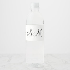 Rótulo De Garrafa De Vinho caligrafia simples logotipo monograma minimalista 
