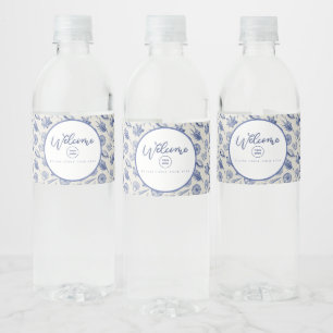 Rótulo De Garrafa De Vinho Cana Azul Curtida Náutica