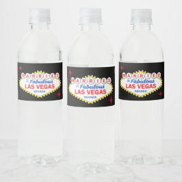 Rótulo De Garrafa De Vinho Casados no Casamento de Las Vegas Recepção