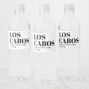 Rótulo De Garrafa De Vinho Casamento de Destino Personalizado Bem-vindo a Los