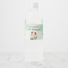 Casamento fluído com aquarela verde personalizada