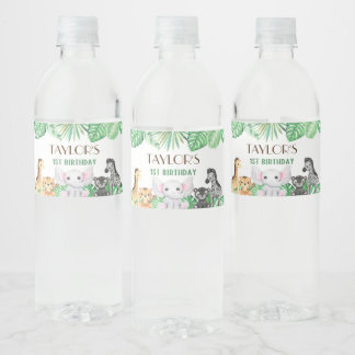 Rótulo De Garrafa De Vinho Celebração Neutra Selvagem - Aventura Safari!