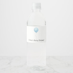 Rótulo De Garrafa De Vinho Chá de Bebê Balão Azul