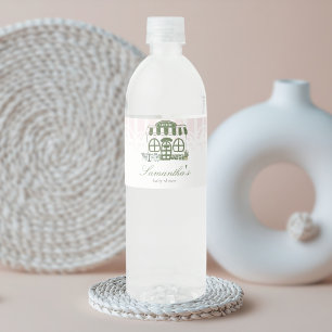 Rótulo De Garrafa De Vinho Chá de Bebê Café Bebe
