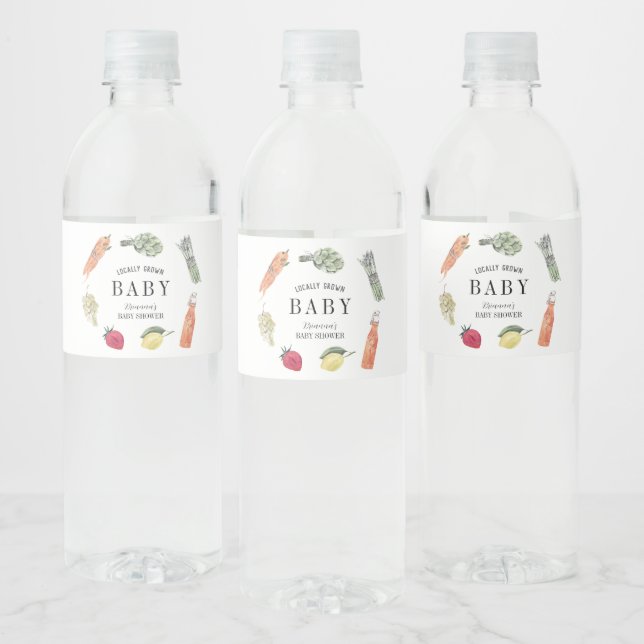 Rótulo De Garrafa De Vinho Chá de Bebê de Produtores Locais (Garrafas)